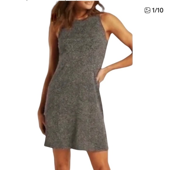 Athleta Santorini Thera Print Mojave Laurel Olive UPF Dress size small - Picture 1 of 10